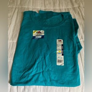 Fruit Of The Loom 4XL Light Blue Shirt 100% Cotton NWT
